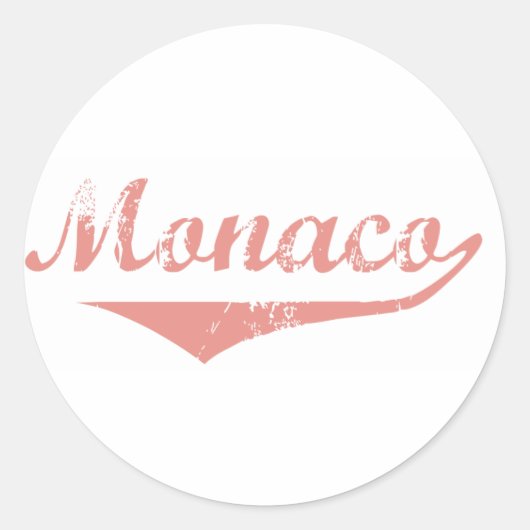 Sticker Rond Style Révolution Monaco (Devant)