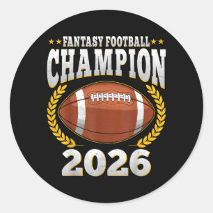Sticker Rond Style Sport de Football Sodasy 2026 - Vainqueur du