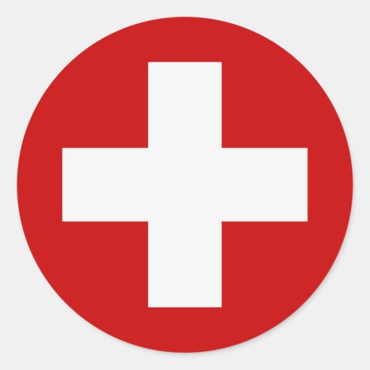 Sticker Rond Style SWISS (Devant)