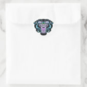 Sticker Rond Style Tiger 2 (Sac)
