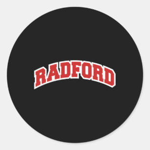 Sticker Rond Style Varsity de Radford Virginia