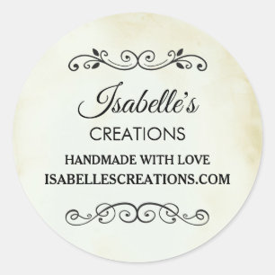 Sticker Rond Style Vintage ancien Western Business