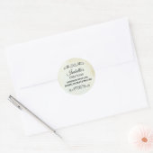 Sticker Rond Style Vintage ancien Western Business (Enveloppe)