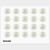 Sticker Rond Style Vintage ancien Western Business (Feuille)