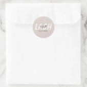 Sticker Rond styliste moderne violet bronze (Sac)