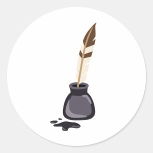 Sticker Rond Stylo de recouvrement