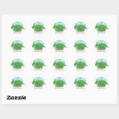 Sticker Rond Styracosaure (Feuille)