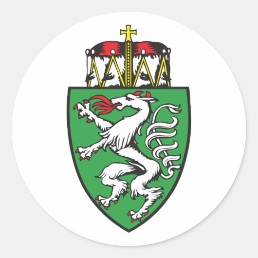 Sticker Rond Styrie, Autriche (Devant)