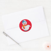 Sticker Rond Suave Snowman (Enveloppe)