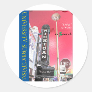 Sticker Rond Subjectivisme universitaire