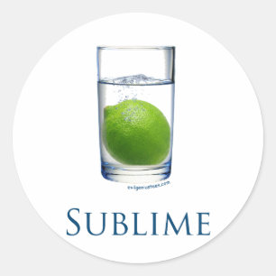 Sticker Rond Sublime drôle