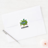 Sticker Rond Sublime Funny Sous-marin Fruit Lime Pun (Enveloppe)