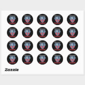 Sticker Rond Subscription At Number 1 Funny Badminton (Feuille)