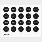 Sticker Rond Subtils Pas de Rois (Feuille)