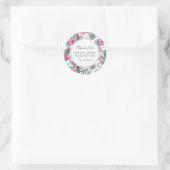 Sticker Rond Succulent bohème et floral | MERCI (Sac)