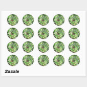 Sticker Rond Succulents (Feuille)