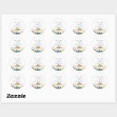 Sticker Rond Succulents Citrouilles d'or Mariage de verdure (Feuille)