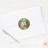 Sticker Rond Succulents dans le planteur (Enveloppe)
