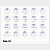 Sticker Rond Succulents Merci de verdure argent (Feuille)