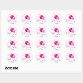 Sticker Rond Sucettes Sucrées (Feuille)