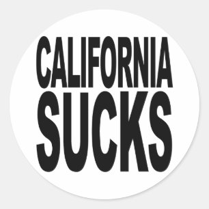 Sticker Rond Sucks de Californie