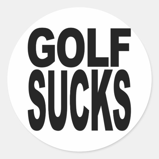 Sticker Rond Sucks de golf (Devant)