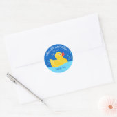 Sticker Rond Sucré Caoutchouc Bubbles Baby shower Merci (Enveloppe)