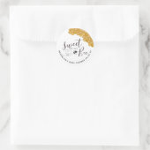 Sticker Rond Sucré comme le Baby shower Can Bee (Sac)