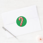 Sticker Rond Sucre de canne de Noël (Enveloppe)
