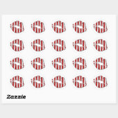 Sticker Rond Sucre de canne Kisses (Feuille)