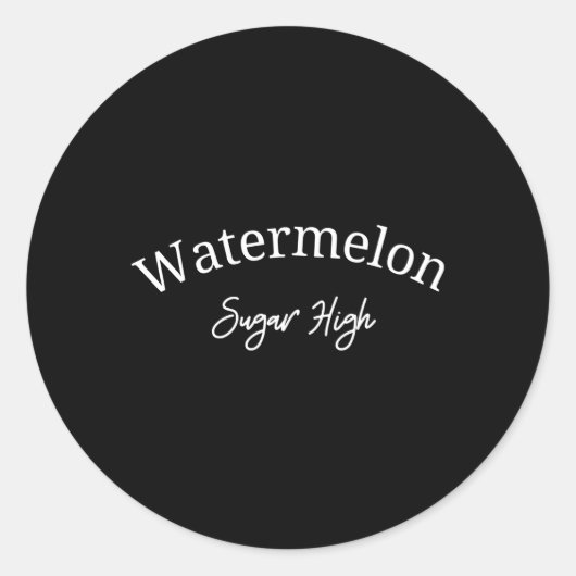 Sticker Rond Sucre de pastèque haut pour (Devant)