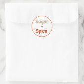 Sticker Rond Sucre et épices cubes sucre paprika chili poudre (Sac)