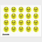 Sticker Rond sucre skullz : 1 (Feuille)