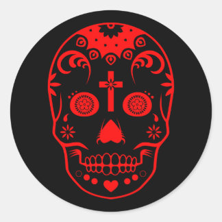 Sticker Rond sucre skullz : 2