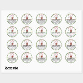 Sticker Rond Sucres de canne (Feuille)