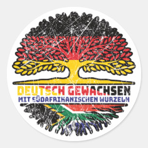 Sticker Rond Südafrika Südafrikanisch Deutsch Deutschland Baum
