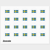 Sticker Rond Suède FLAG International (Feuille)
