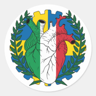 Sticker Rond Suède Saint Josephs Jour Italie Italie