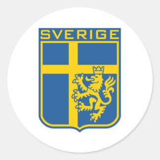Sticker Rond Suède Sverige