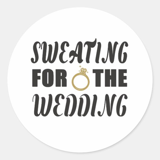 Sticker Rond Sueur pour le Mariage (Devant)
