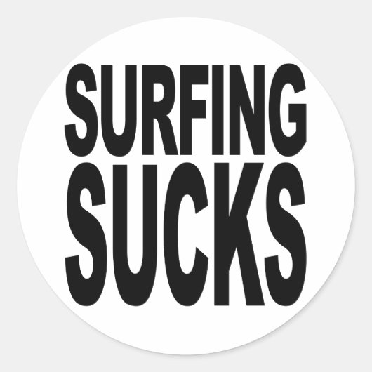 Sticker Rond Suffies de surf (Devant)