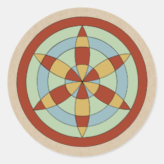 Sticker Rond Suffolk Hexafoil (Roue de marguerite) Marque de so