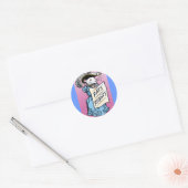 Sticker Rond Sufragette Rat ! (Enveloppe)