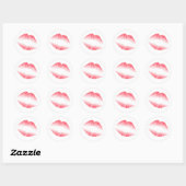 Sticker Rond Sugah Lips (Feuille)