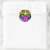 Sticker Rond Sugar Zombie Pop Art (Sac)