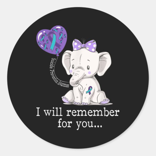 Sticker Rond Suicide Prevention (Devant)