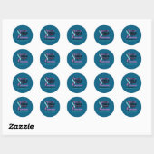 Sticker Rond Suicide Prevention Wear Teal Purple Someone Meant  (Feuille)