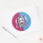 Sticker Rond Suicide Squad | Harley Laugh (Enveloppe)
