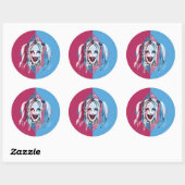 Sticker Rond Suicide Squad | Harley Laugh (Feuille)