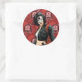 Sticker Rond Suicide Squad | Katana Comic Book Art (Sac)